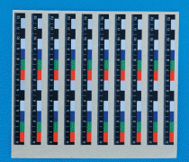 12cm彩色不干胶比例尺