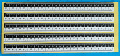 30cm黑白双色不干胶比例尺