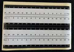 15cm黑白唯一不干胶比例尺，双色比例尺，可写字