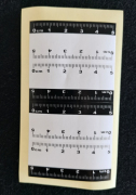 5cm黑白不干胶比例尺 双色比例尺 可写字比例尺